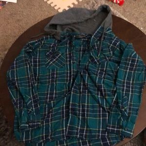 Hooded Men’s Plaid Flannel